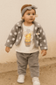 3 Pcs Furry Little Joy Outfit KDC 071 - Kiddiesco