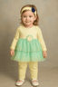 4 Pcs Girl Fancy Frock KDS 52 - Kiddiesco