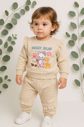 Adorable Bear Sweatshirt set