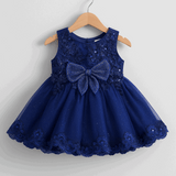Girl Embroidered Blue Frock KDS 42