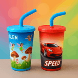 Cartoon Characters Glass for Boys and Girls Pack of 1