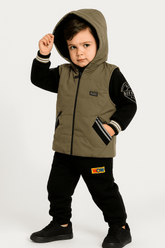 3 Pcs Boy Puffer Jacket Set KDC 026