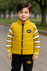 3 Pcs Boy Puffer Jacket Set KDC 023