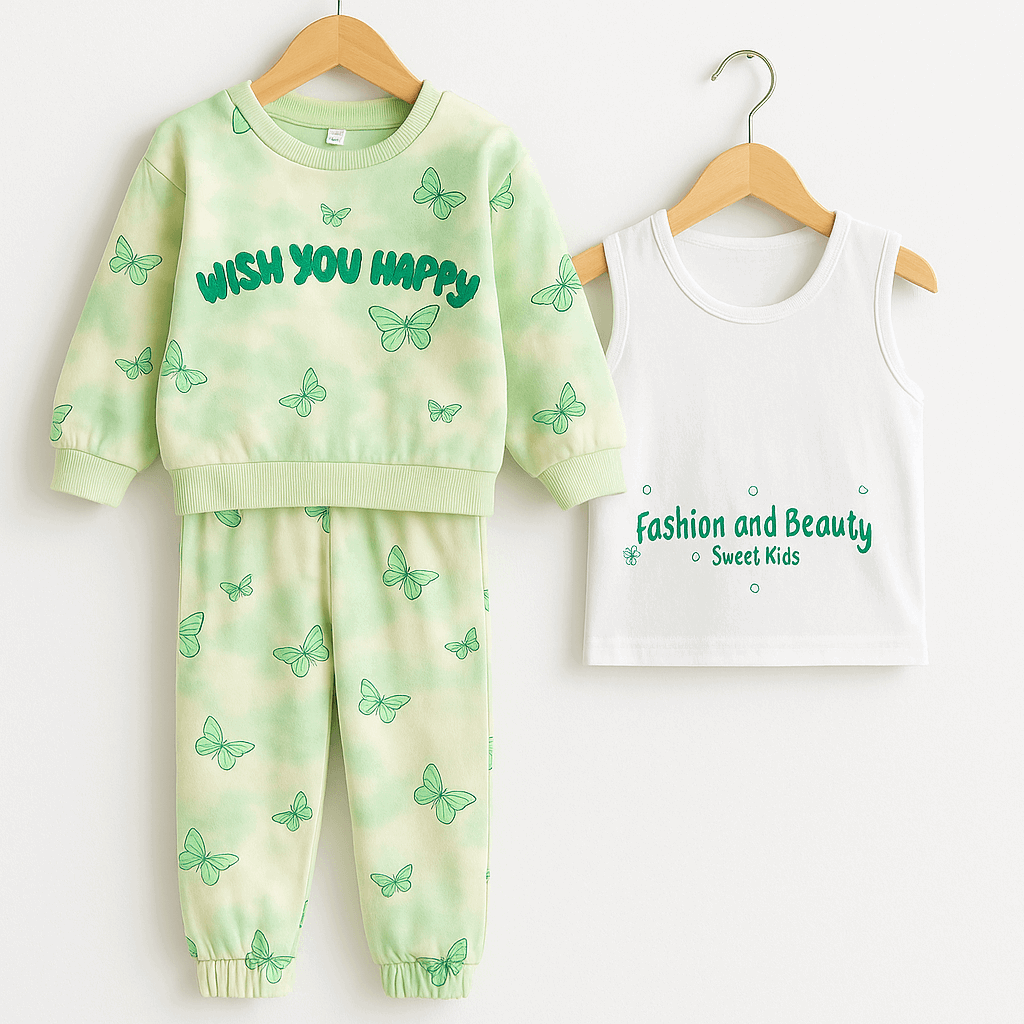 Baby Embroidered Shirt & Pajama Set KDC 049