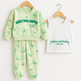 Baby Embroidered Shirt & Pajama Set KDC 049