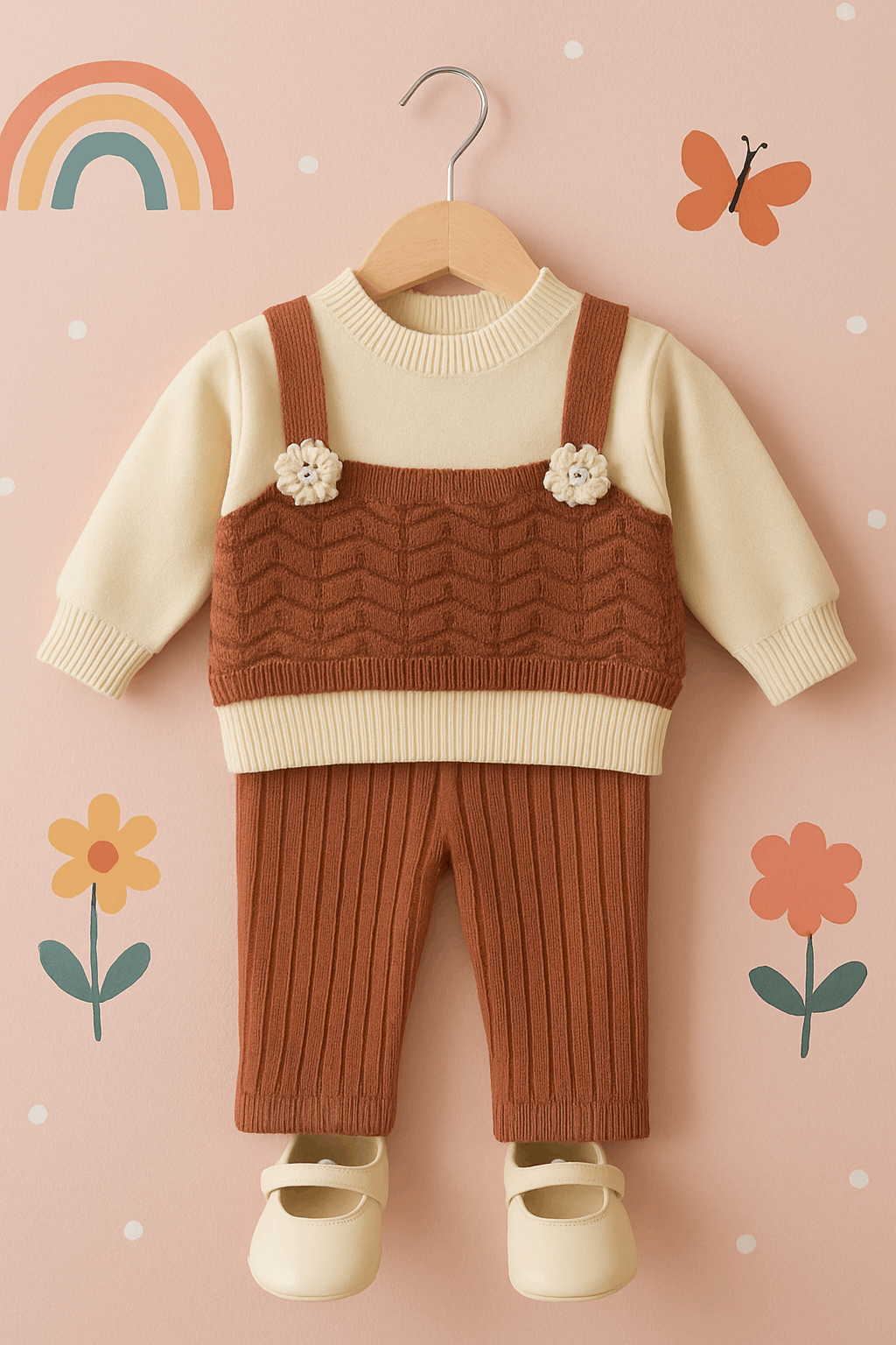 Girls Woolen Sweater & Pajama Set KDC 013