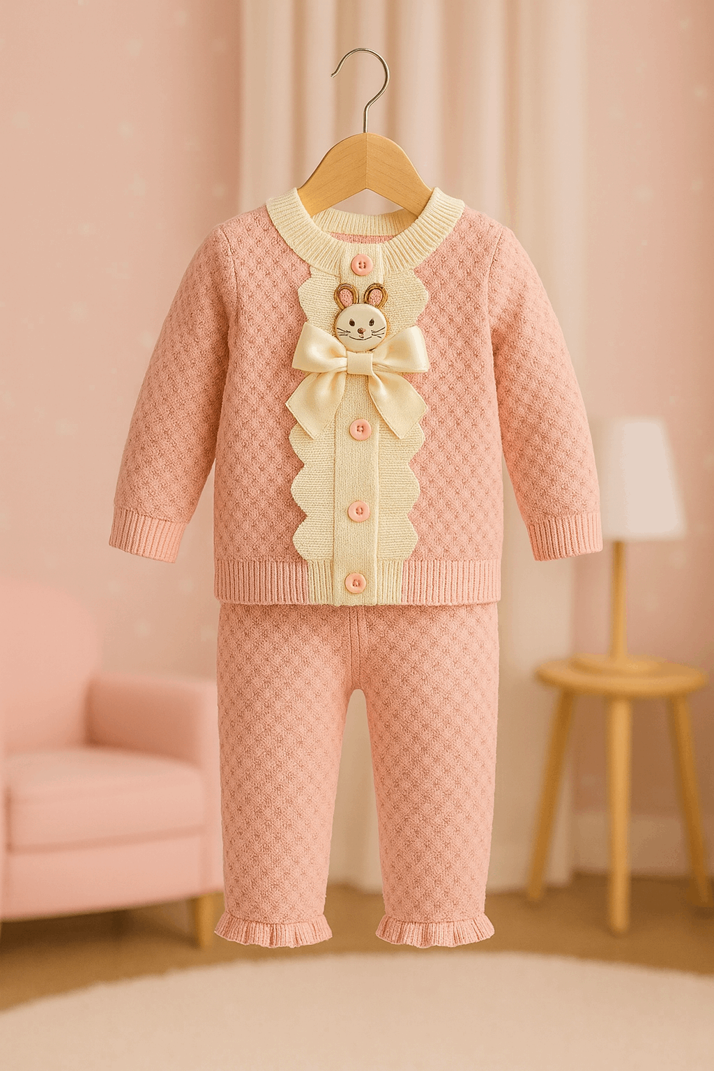 Girls Woolen Sweater & Pajama Set KDC 014