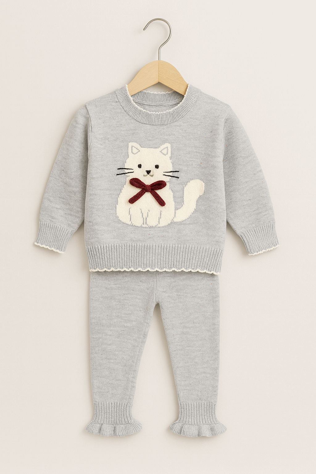 Girls Woolen Sweater & Pajama Set KDC 018