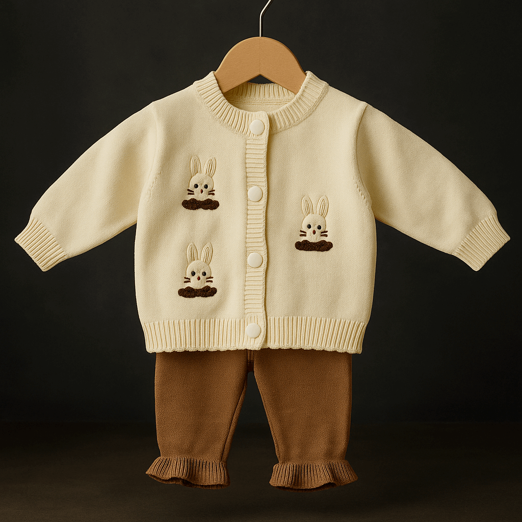 Girls Woolen Sweater & Pajama Set KDC 024