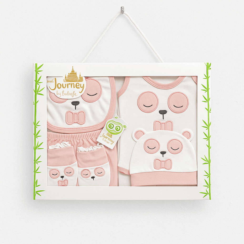 Winter Born Baby Pink Cloth Journey Gift Set 10 Pcs