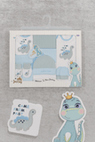 Winter Born Baby Dino Cloth Journey Gift Set 10 Pcs