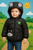 Boy Quilted Jacket Black KDC 011