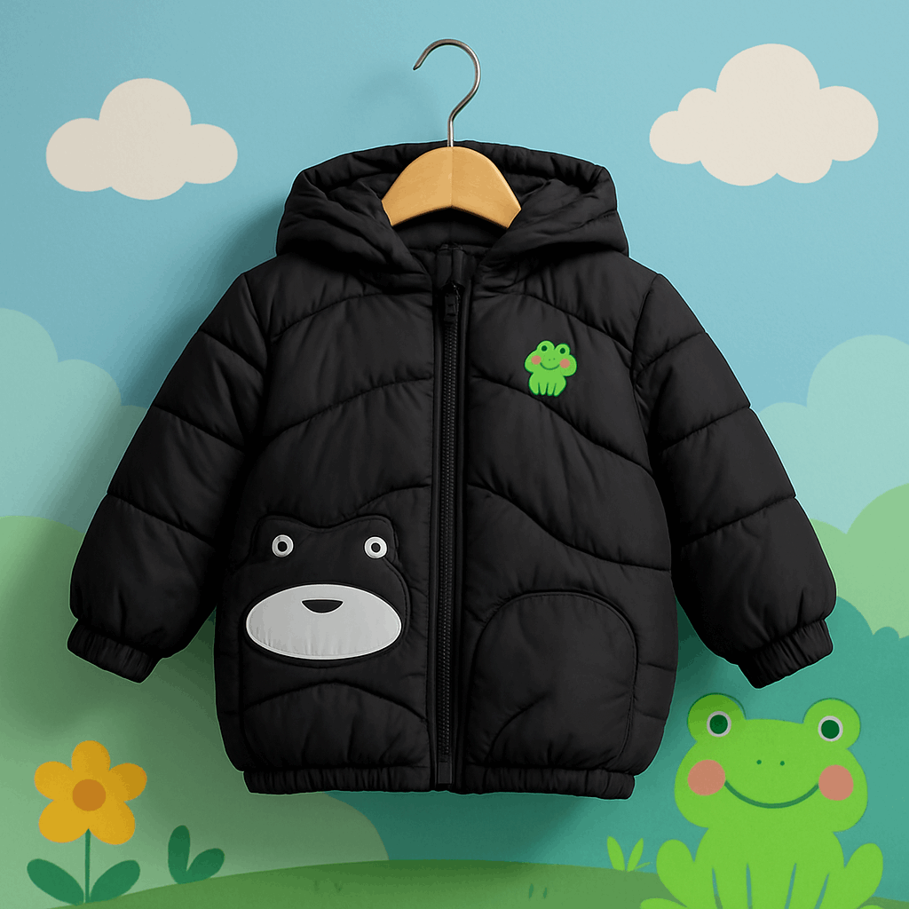 Boy Quilted Jacket Black KDC 011
