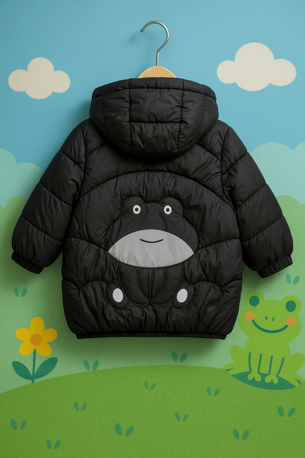 Boy Quilted Jacket Black KDC 011