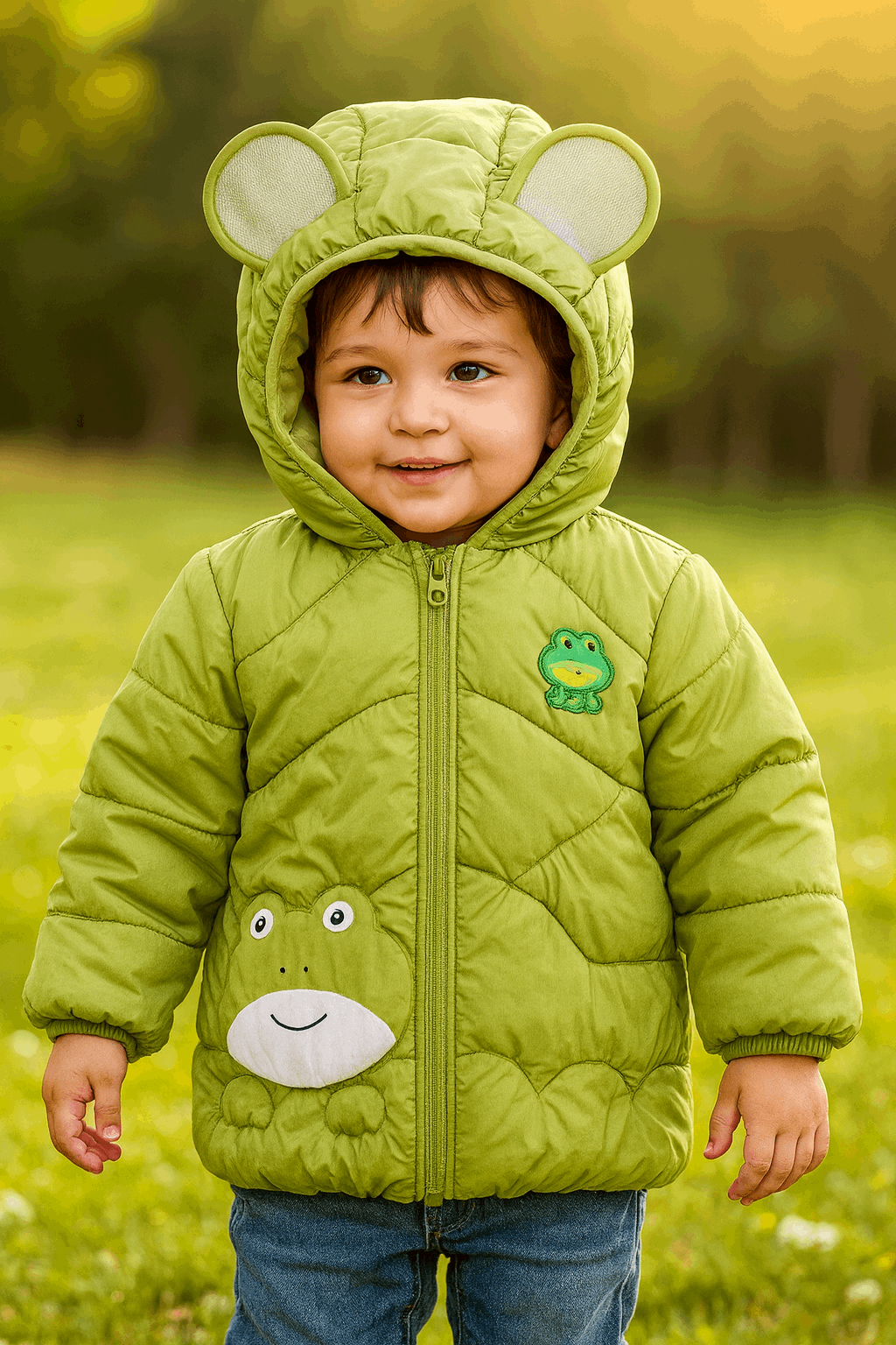 Girl Quilted Jacket Blue KDC 011