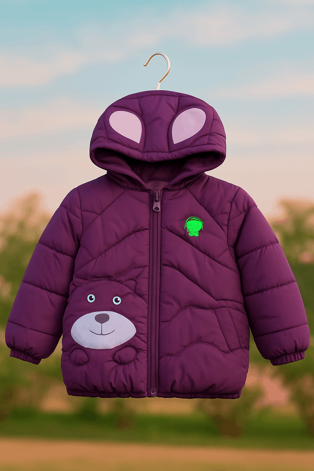 Boy Quilted Jacket Purple KDC 012