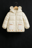 Girl Quilted Jacket White KDC 014