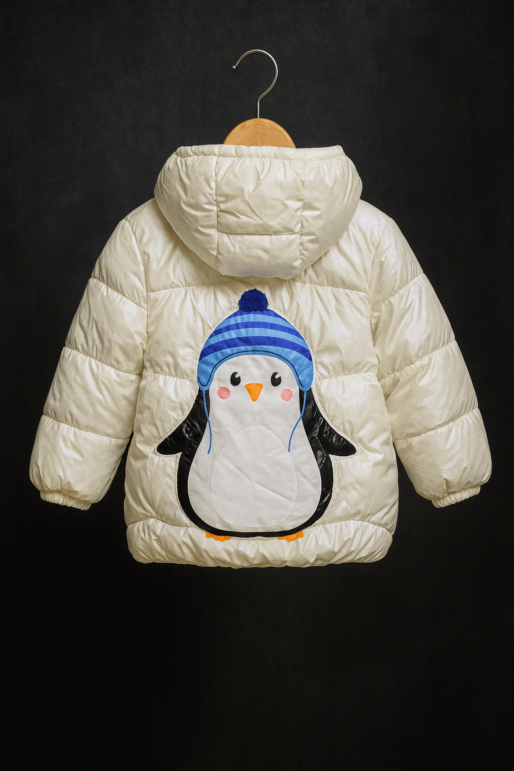 Girl Quilted Jacket White KDC 014