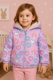 Girl Quilted Fur Jacket KDC 015