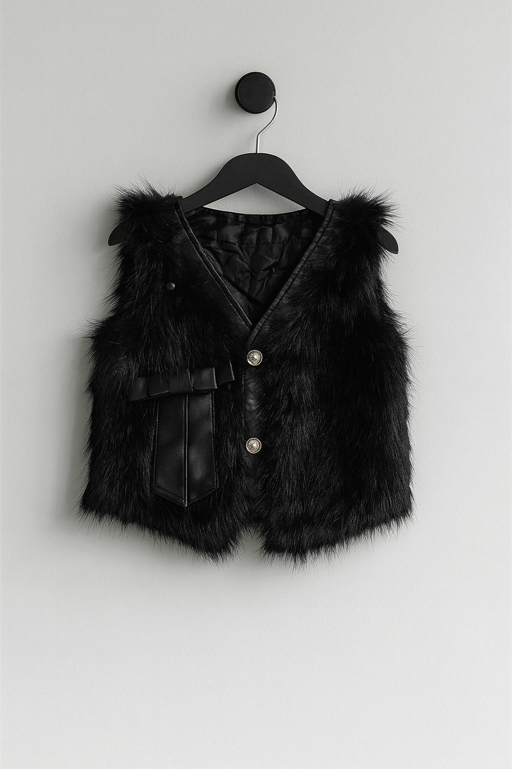 Sleeve Less Fur Jacket KDS 027