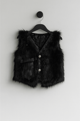 Sleeve Less Fur Jacket KDS 027