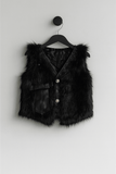 Sleeve Less Fur Jacket KDS 027