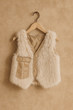 Sleeve Less Fur Jacket KDS 028