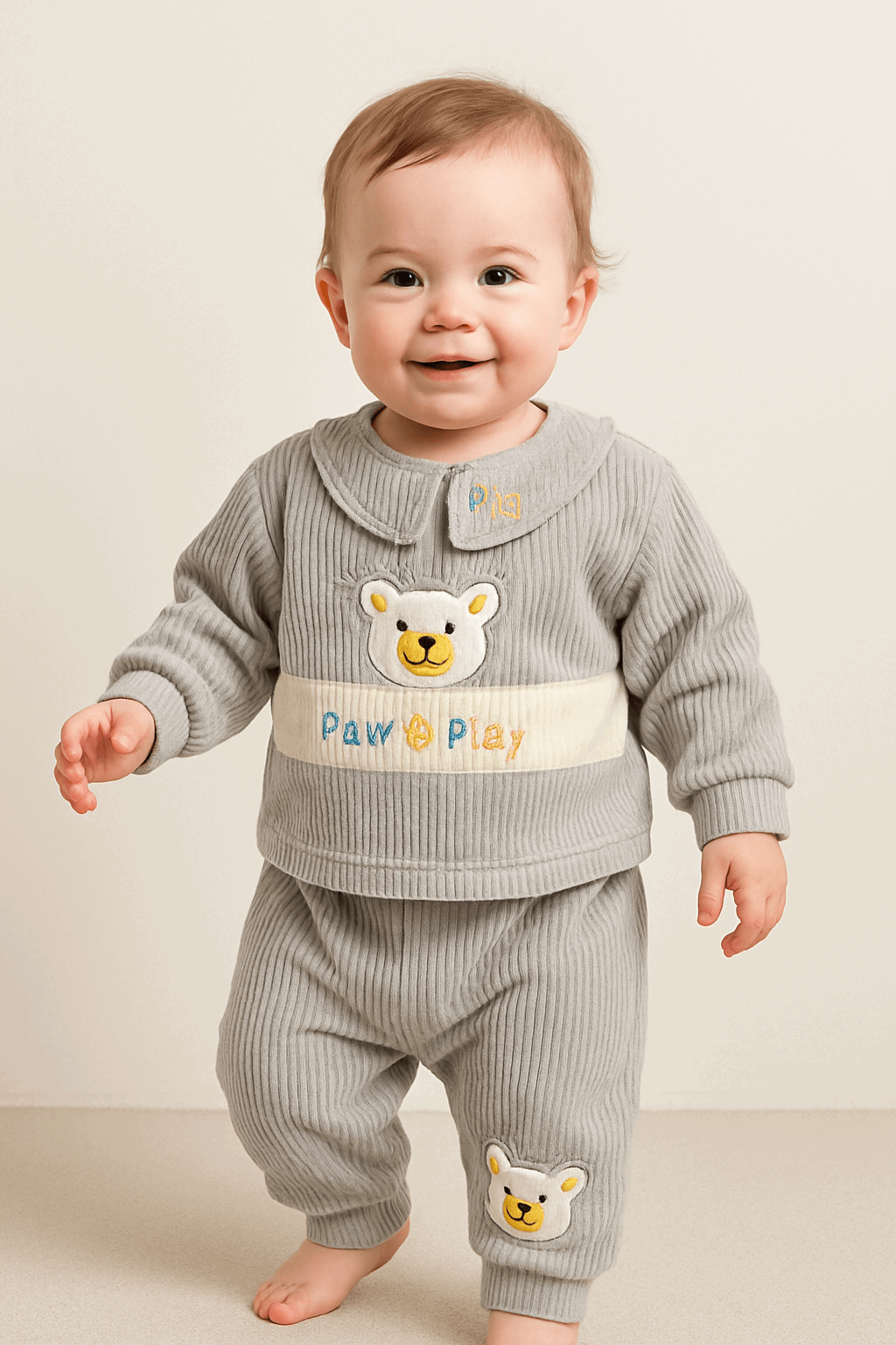 Winter Little Joy Outfit Gray KDC 019