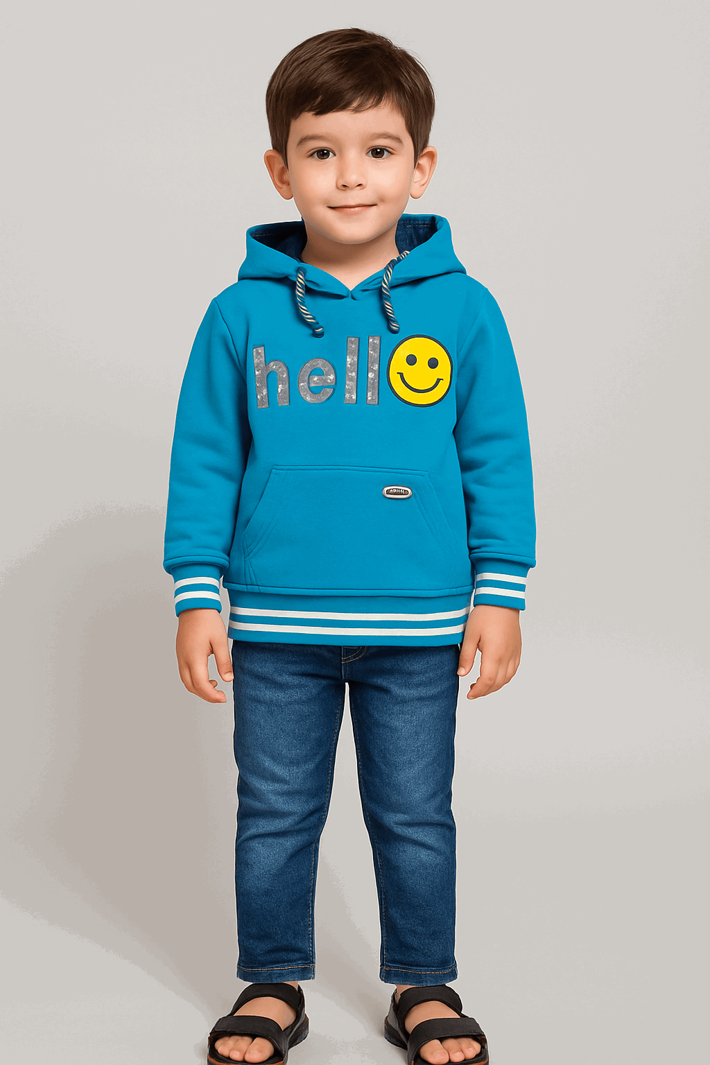Boy Hoodie Shirt Denim Pant KDC 041