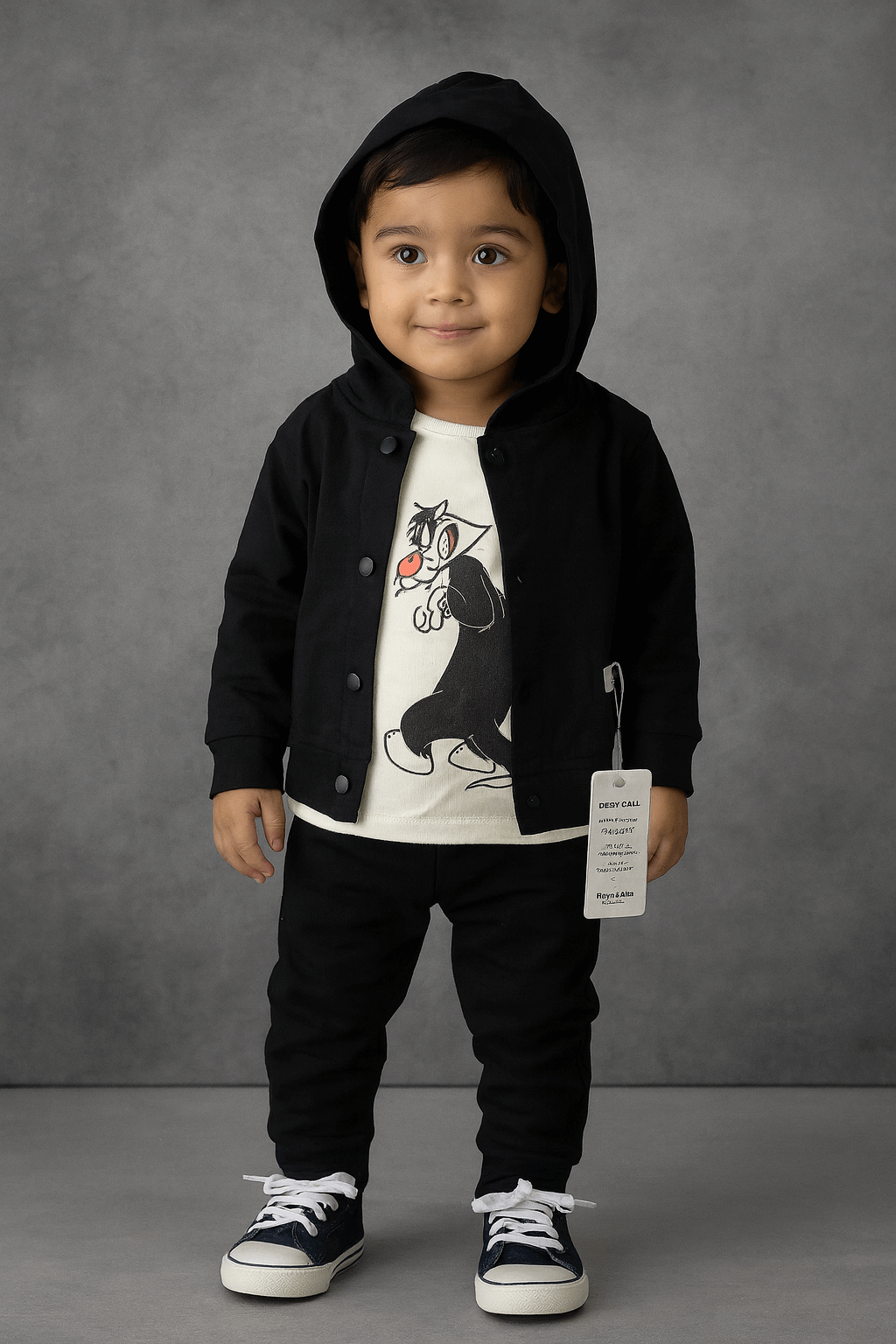 3 Pcs Little Explorer Hoodie Set KDS 051