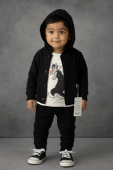 3 Pcs Little Explorer Hoodie Set KDS 051