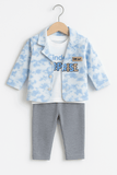 Baby 3 Pcs Upper Shirt & Pajama Set KDC 063