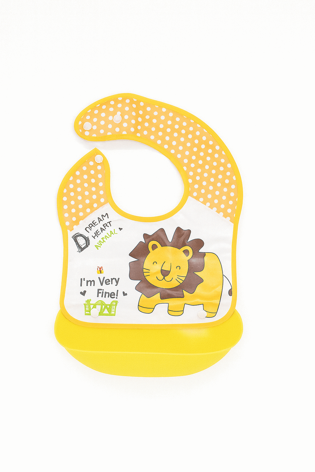 Baby Bib With Detachable Silicon Pocket KDS 018