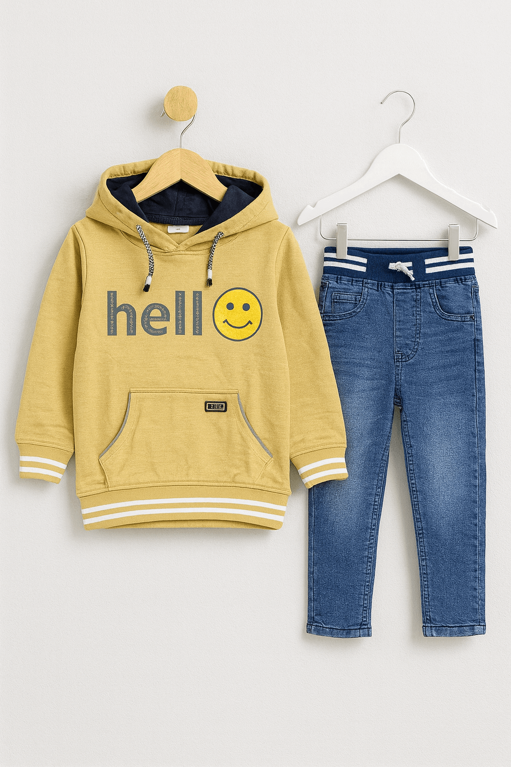 Boy Hoodie Shirt Denim Pant KDC 042