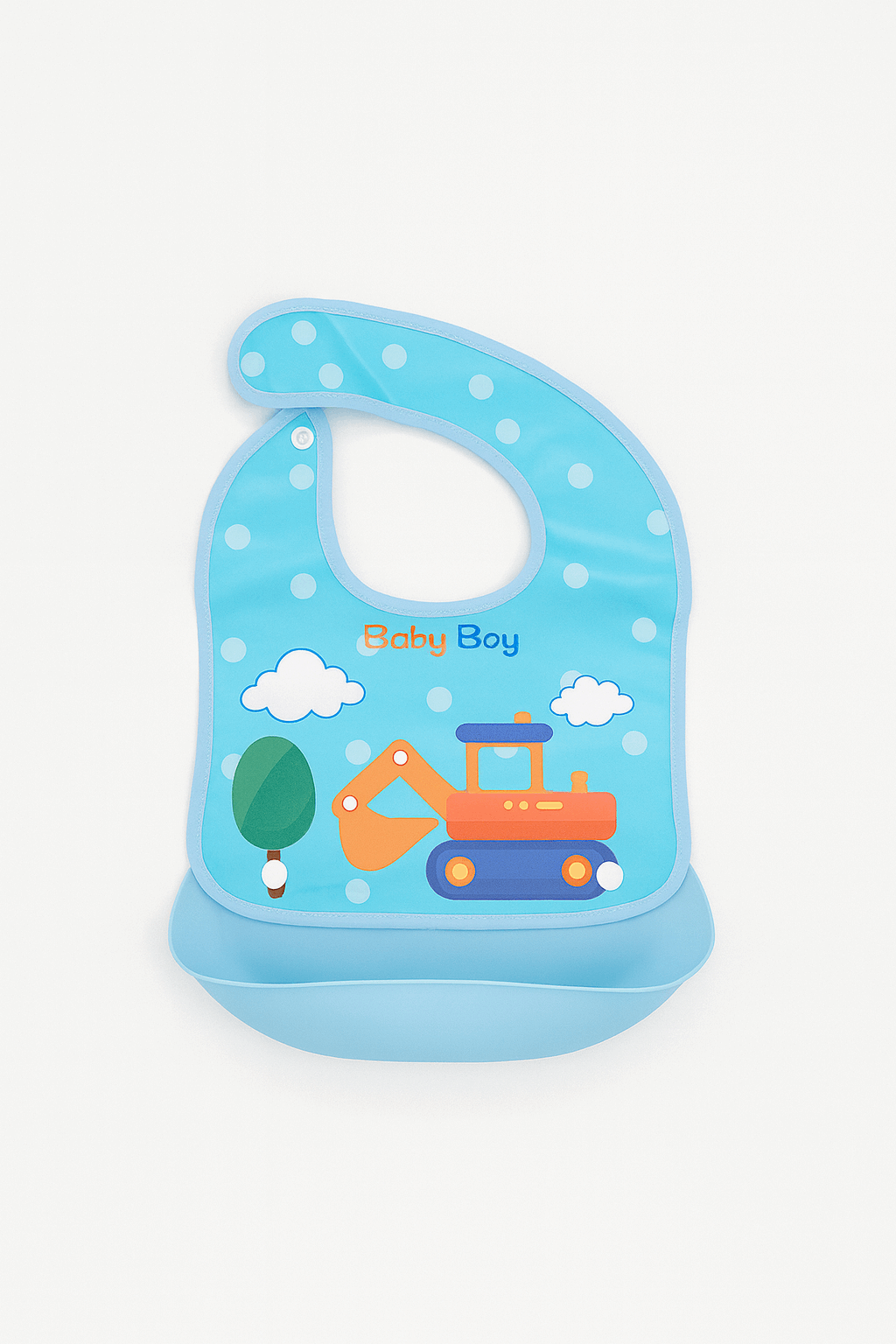 Baby Bib With Detachable Silicon Pocket KDS 022