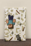 Baby Changing Sheet Minecraft Steve Fabric Package Display