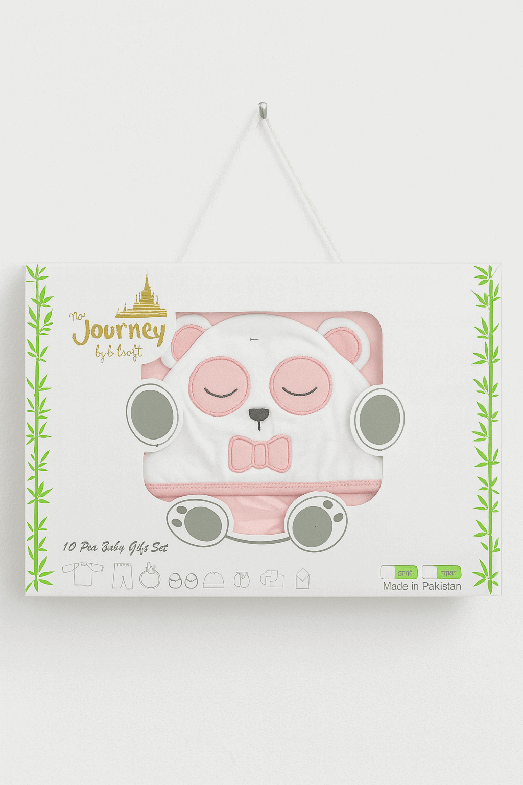 Winter Born Baby Pink Cloth Journey Gift Set 10 Pcs