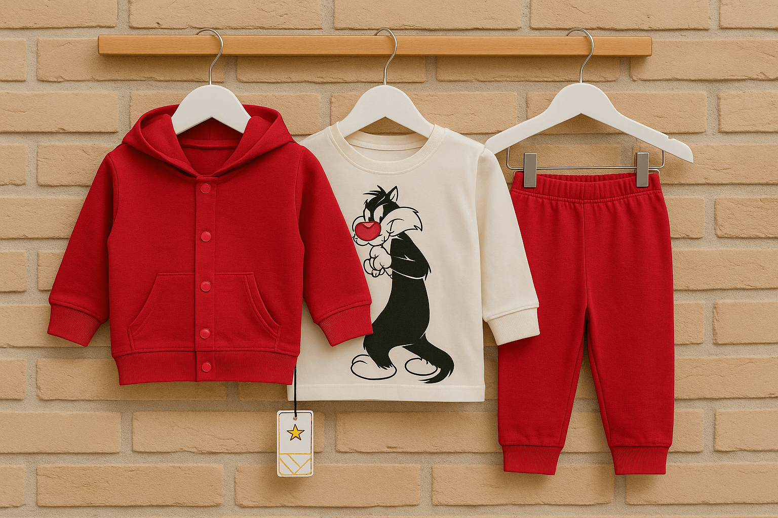3 Pcs Little Explorer Hoodie Set KDS 050