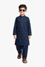 Boy Embroidered Printed Shalwar Kameez KDC 021 - Kiddiesco