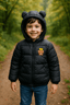 Boy Quilted Jacket Black KDC 019 - Kiddiesco