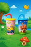 Cartoon Characters Glass for Boys and Girls Pack of 1 - Kiddiesco