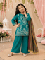 Girl Embroidered Fancy Suit - Kiddiesco