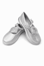 Girls Pumps SILVER KDS 038 - Kiddiesco