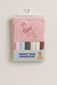 Hooded Towel & Wash Cloths Pink - Kiddiesco