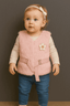 Sleeve Less Fur Jacket KDS 029 - Kiddiesco