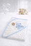 Teddy bear Hooded Soft Cotton Baby Wrapping Sheet - Kiddiesco
