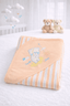 Teddy bear Hooded Soft Cotton Baby Wrapping Sheet - Kiddiesco
