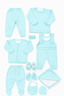 Winter Born Baby Velvet Flees Cloth Gift Set 11 Pcs KDC 034 - Kiddiesco