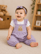 Lavender Rabbit Romper Outfit