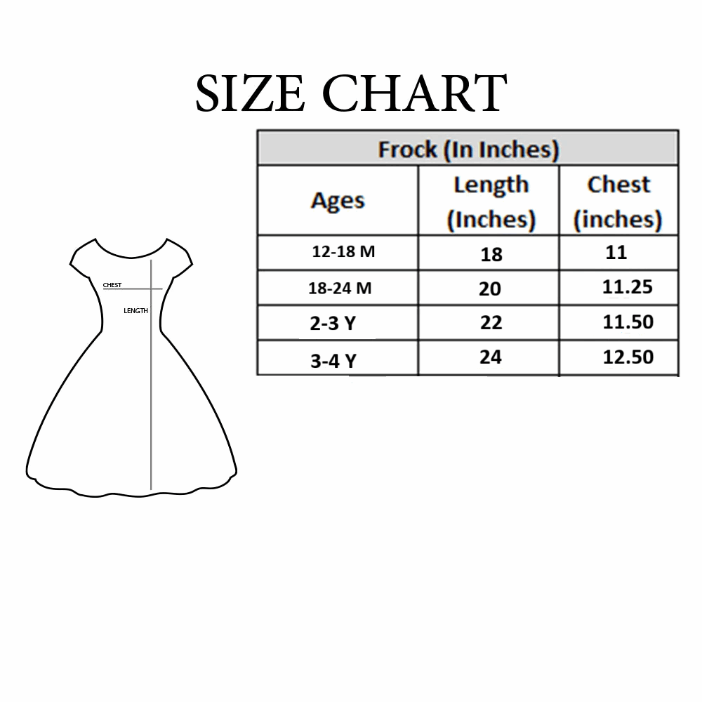 Girl Embroidered Blue Frock KDS 42